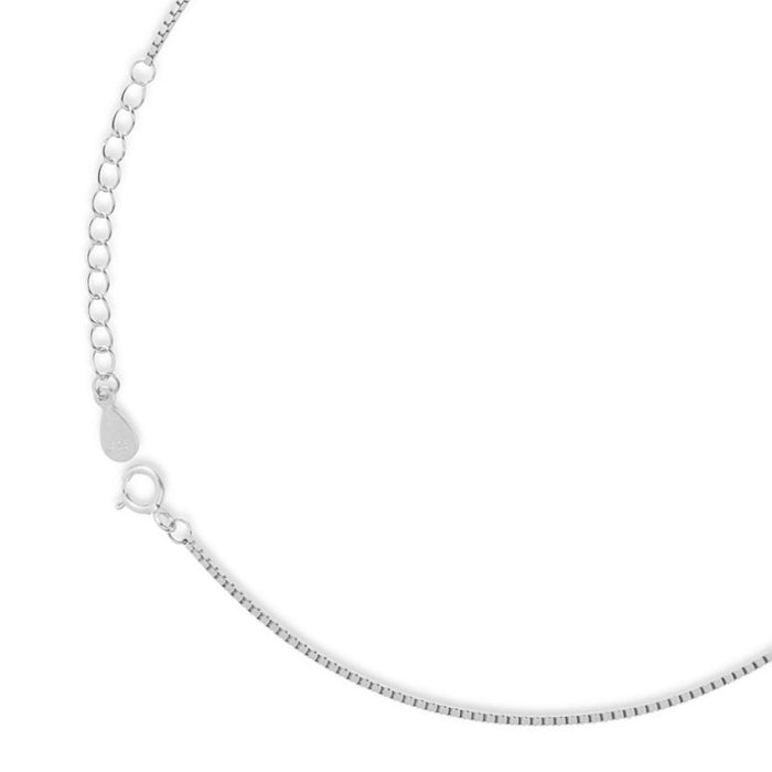 Delicate 925 Sterling Silver anklet jewelry for women showing fine adjustable chain and clasp – Zavya