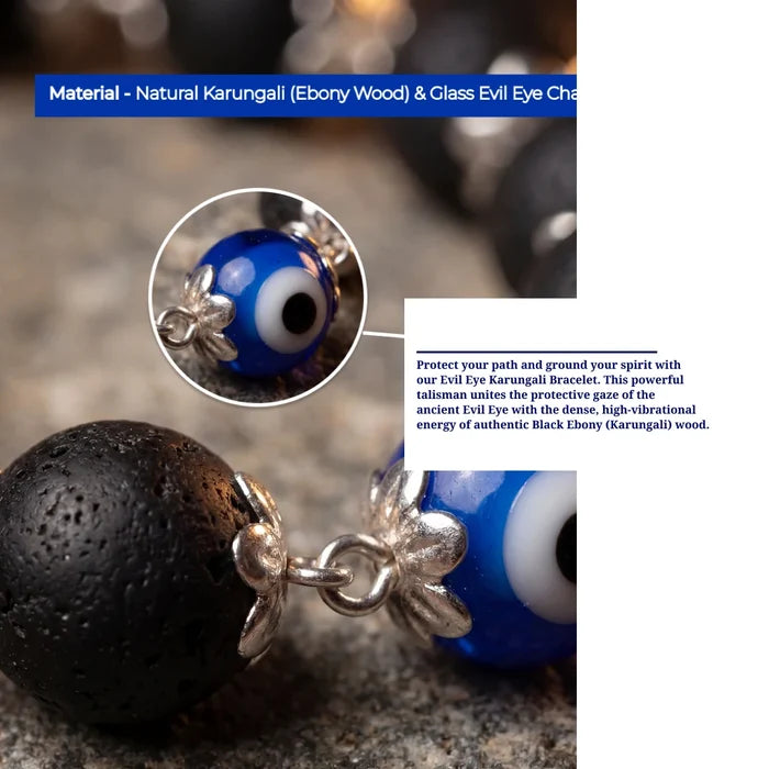 Evil Eye Karungali Bracelet - view 4