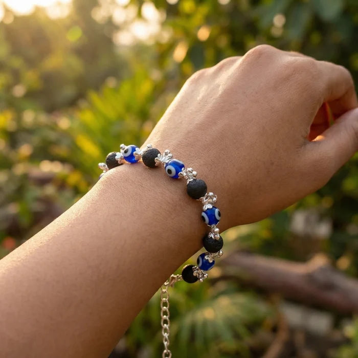 Evil Eye Karungali Floral Bracelet for Women - view 2