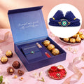 Evil Eye Kids Silver Rakhi Ferrero Rocher Gift Hamper