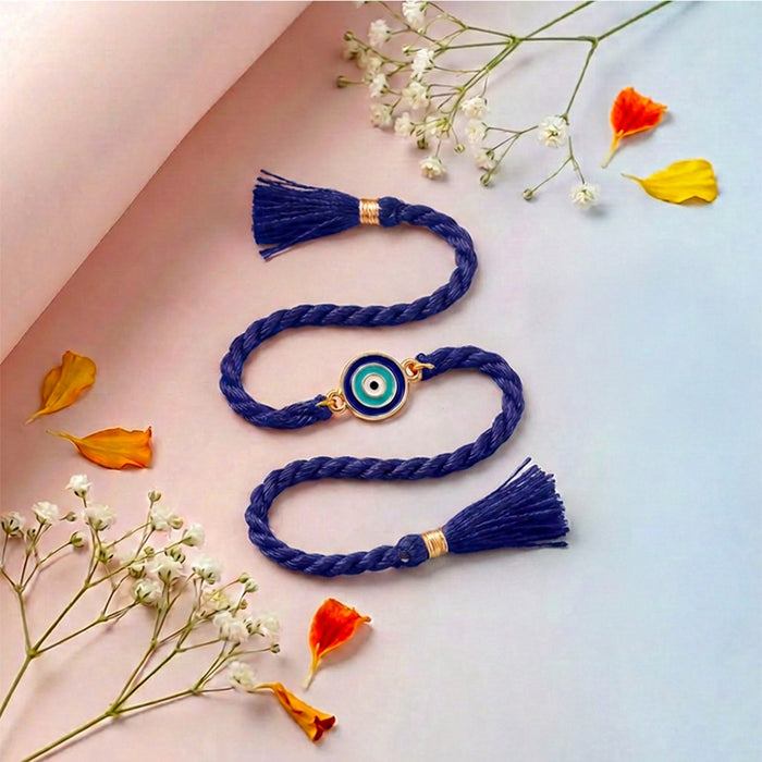 Evil Eye Kids Silver Rakhi (Zavya Signature)