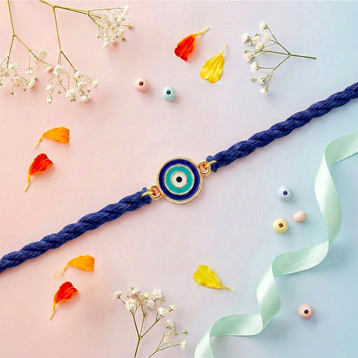Evil Eye Kids Silver Rakhi (Zavya Signature)