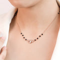 Evil Eye Protection Rose Gold Plated 925 Sterling Silver Mangalsutra