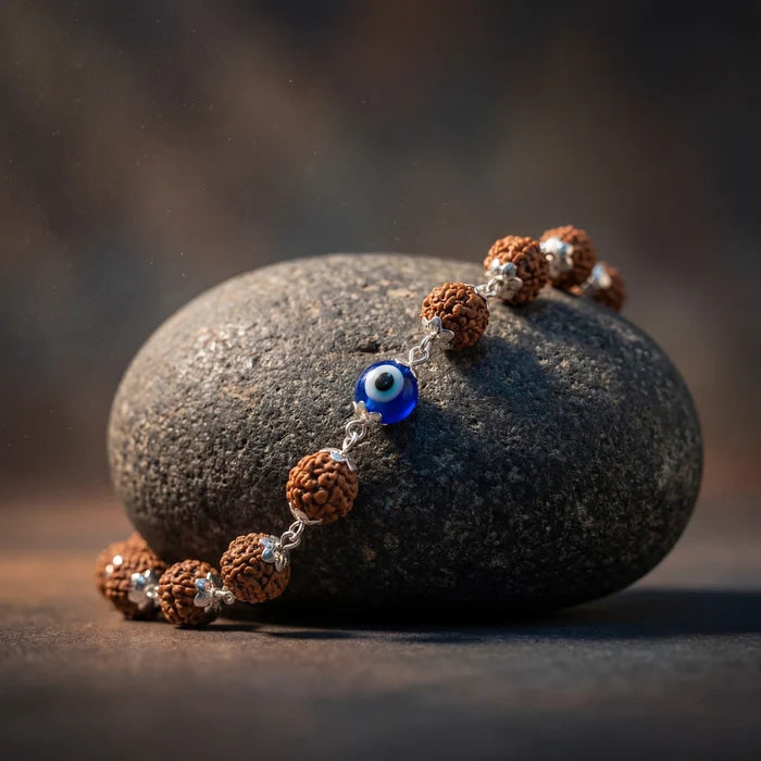Evil Eye Rudraksha Bracelet