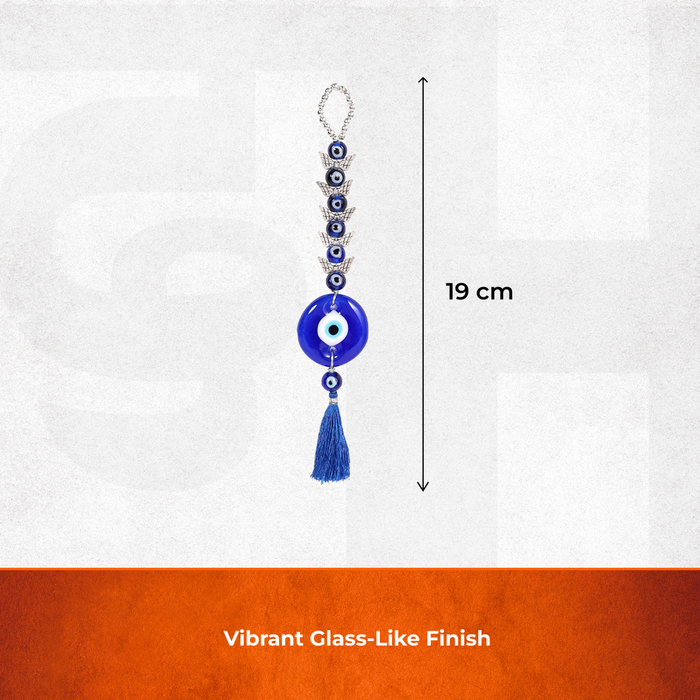 Evil Eye Wall Hanging Silver with silver-toned eye design - view 2