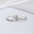 Extravagant Rhodium plated 925 Sterling Silver adjustable Toe ring