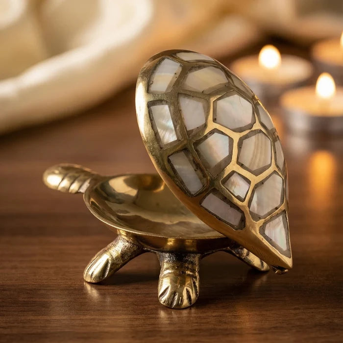 Feng Shui Wealth & Prosperity Brass Turtle