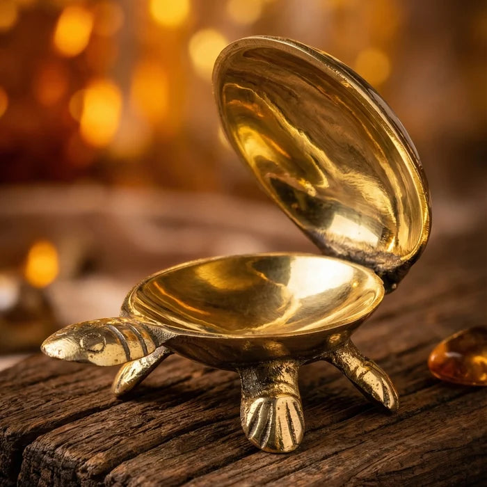 Feng Shui Wealth & Prosperity Brass Turtle - view 2