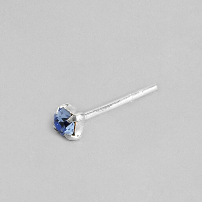 Fiery Elegance Rhodium-Plated 925 Sterling Silver Stud Earrings
