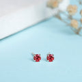 Fiery Passion 925 Sterling Silver Stud Earrings