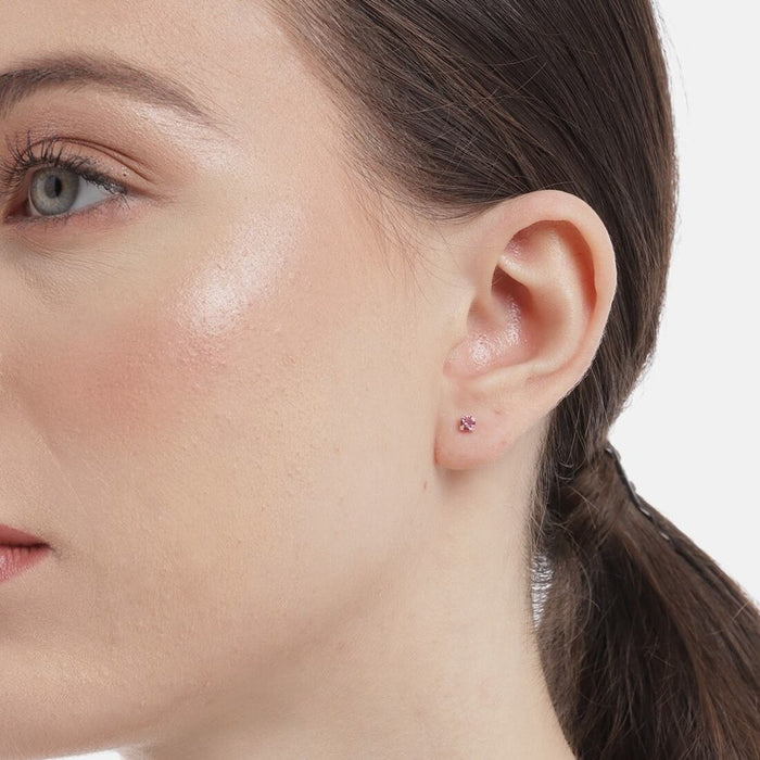 Fiery Passion 925 Sterling Silver Stud Earrings