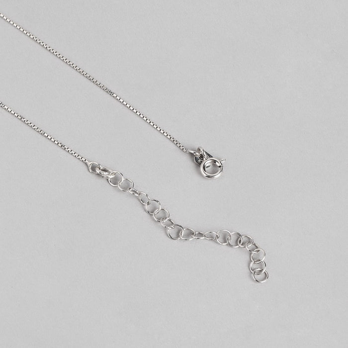 Fiery Passion Rhodium-Plated 925 Sterling Silver Pendant with Chain
