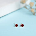Flaming Passion 925 Sterling Silver Stud Earrings