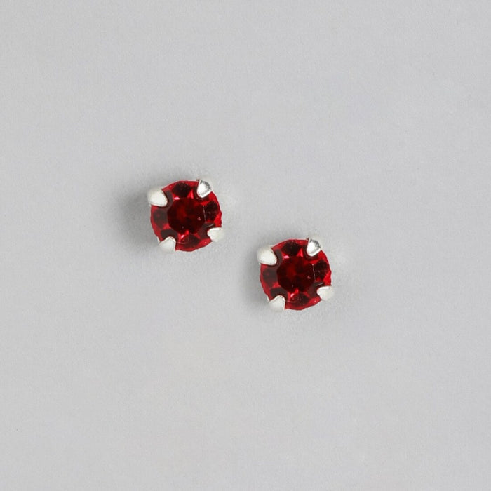 Flaming Passion 925 Sterling Silver Stud Earrings
