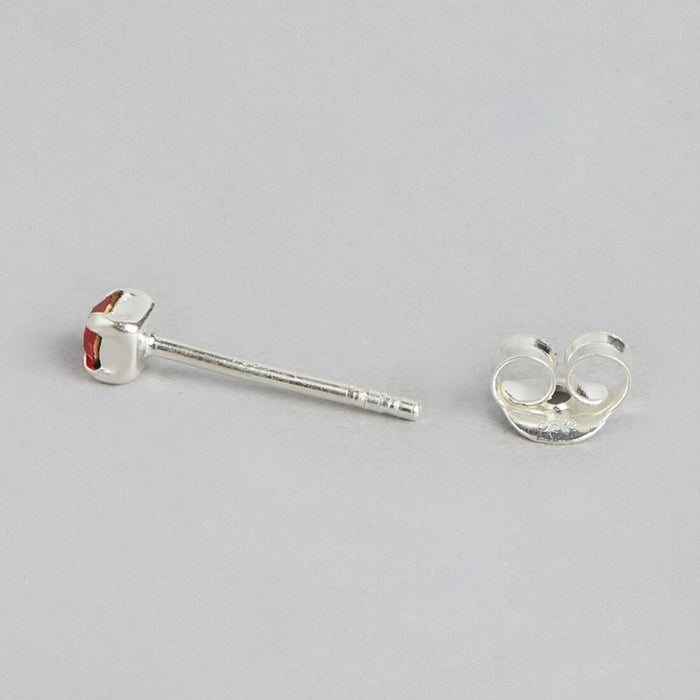 Flaming Passion 925 Sterling Silver Stud Earrings