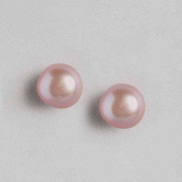 Flamingo Pearl 925 Sterling Silver Stud Earrings