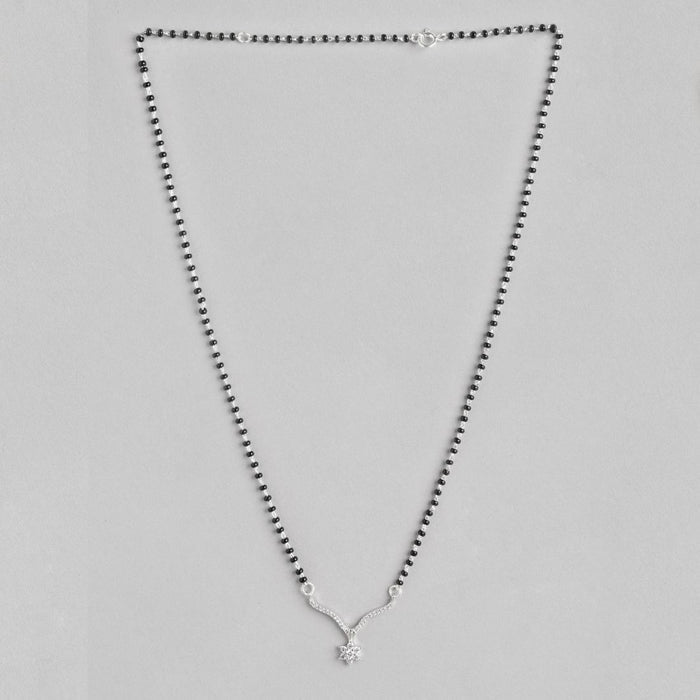 Floral 925 Silver Mangalsutra