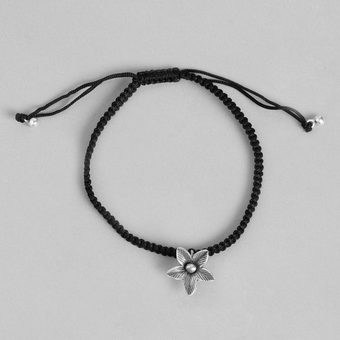 Floral 925 Sterling Silver Anklet