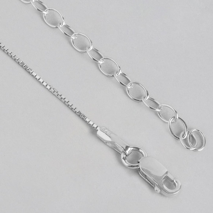 Floral CZ Radiant Elegance Rhodium-Plated 925 Sterling Silver Pendant with Chain