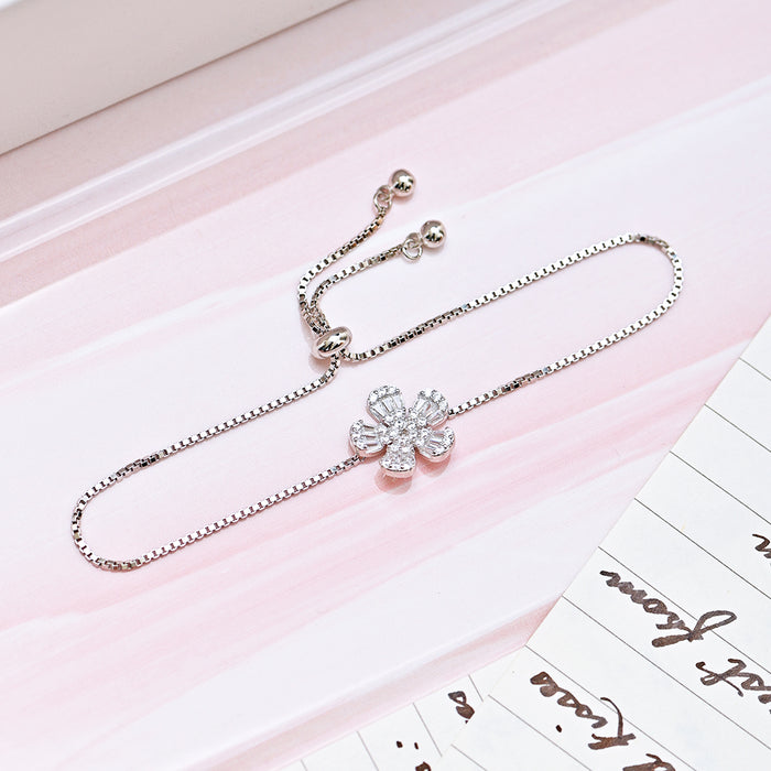 Floral Ecstasy 925 Silver Bracelet