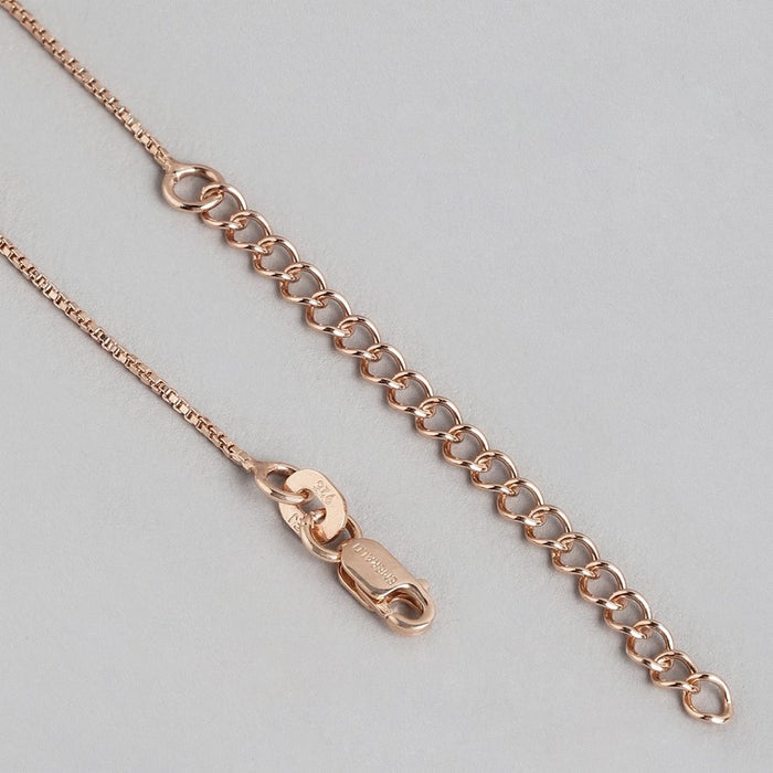Floral Elegance Rose Gold-Plated CZ 925 Sterling Silver Jewelry Set