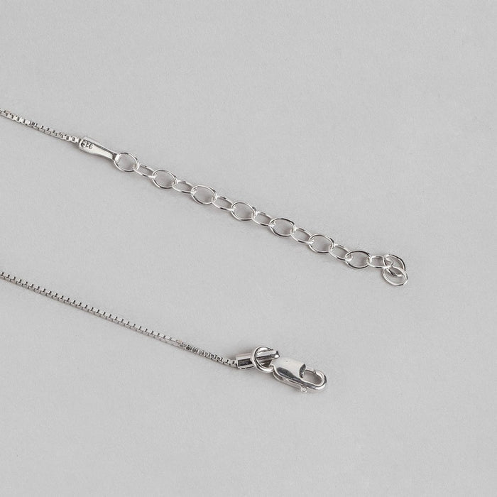 Floral Radiance Rhodium-Plated CZ 925 Sterling Silver Jewelry Set