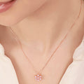 Floral Rose Gold Plated 925 Sterling Silver Pendants