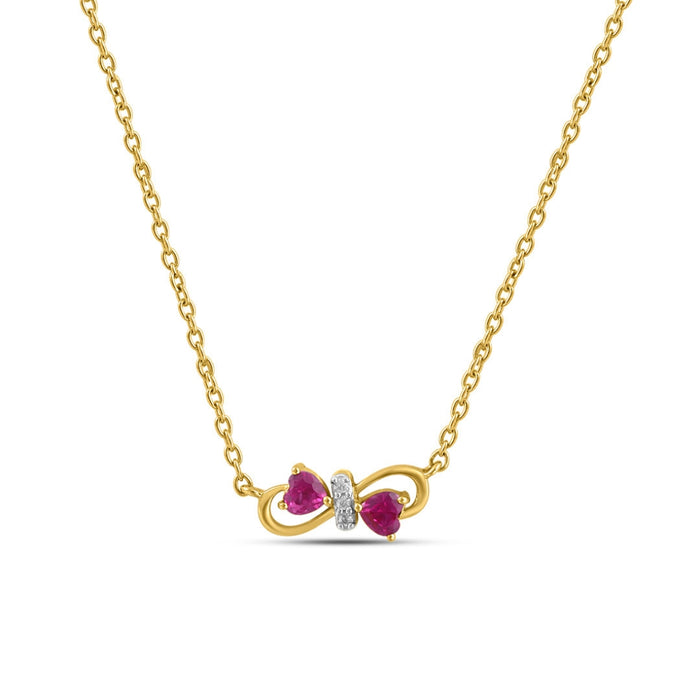 Fluttering Hearts Gold Plated 925 Sterling Silver Jewellery Set