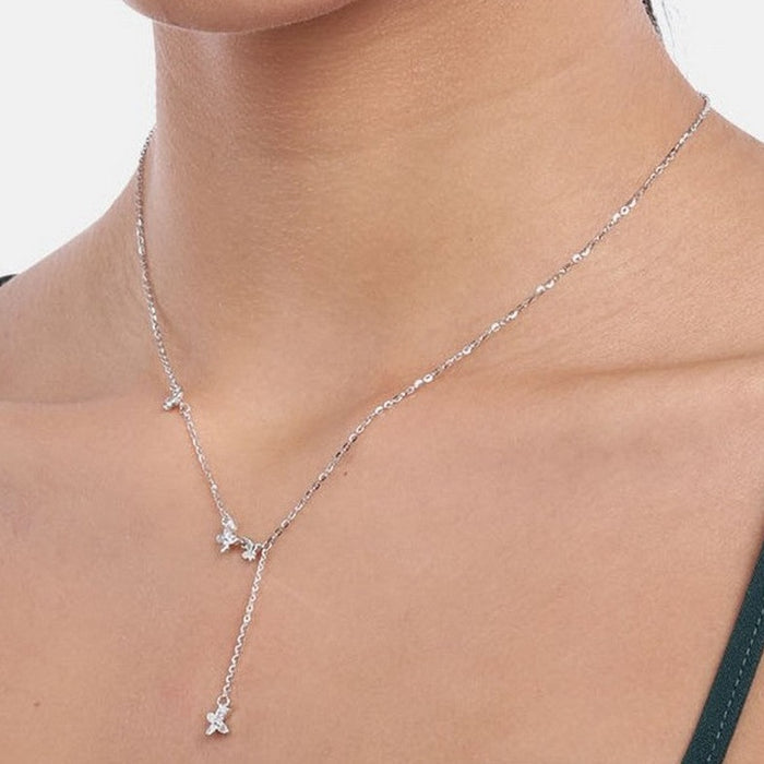 Fly High Butterfly 925 Sterling Silver Necklace