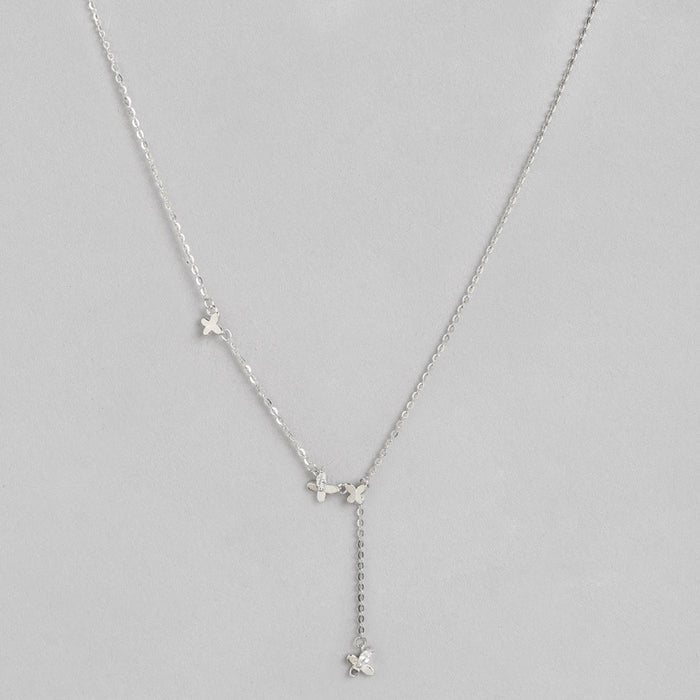 Fly High Butterfly 925 Sterling Silver Necklace