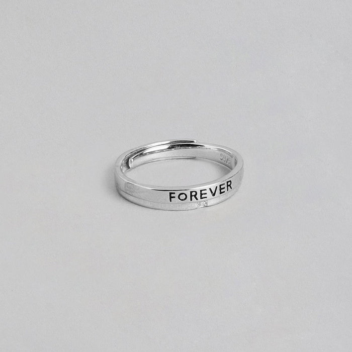Forever & Ever 925 Silver Ring For Him (Adjustable)