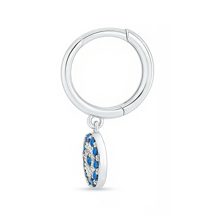 Forever Safe Silver Hoop Rhodium Plated Earrings