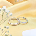 Forever Together Rhodium Plated 925 Sterling Silver Couple Ring (Adjustable)
