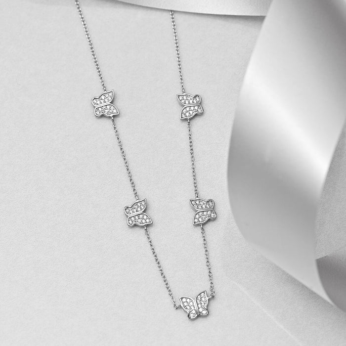 Free Like A Butterfly 925 Silver Necklace