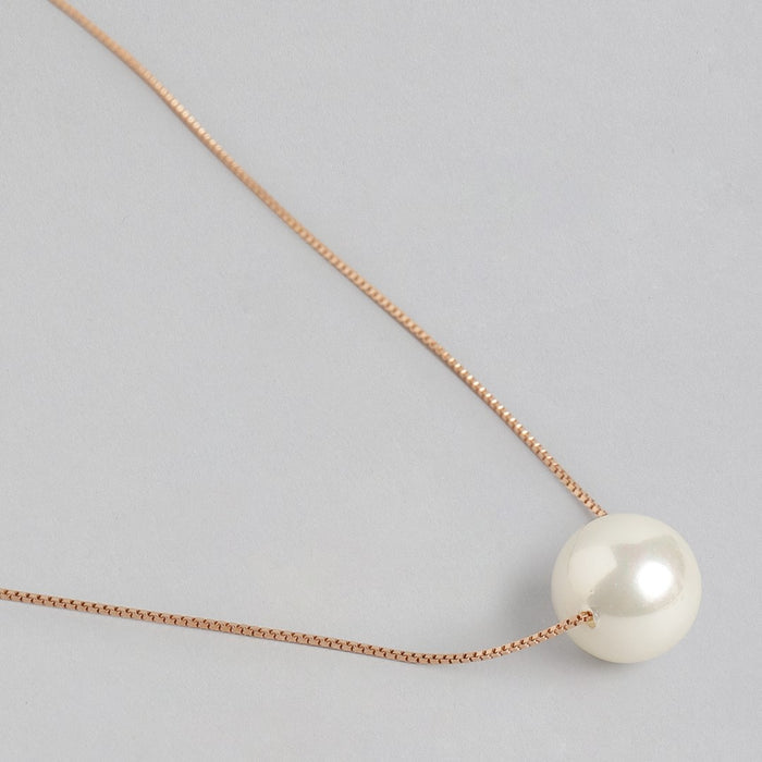 Freshwater Pearl 925 Silver Jewellery Set in Rose Gold