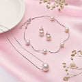 Freshwater Pearl 925 Silver Jewellery Set Trio