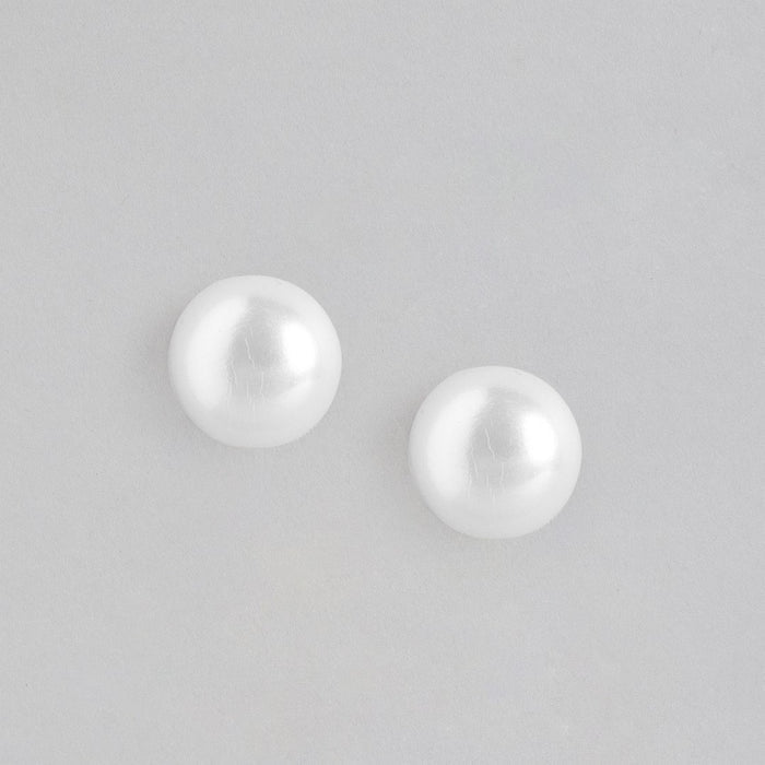Freshwater Pearl Rhodium Plated 925 Sterling Silver Jewellery Set