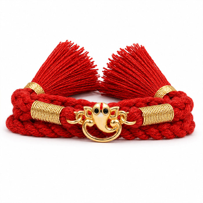 Ganesha Gold Plated 925 Silver Rakhi for Kids