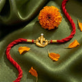 Ganesha Gold Plated Silver Rakhi (Zavya Signature)