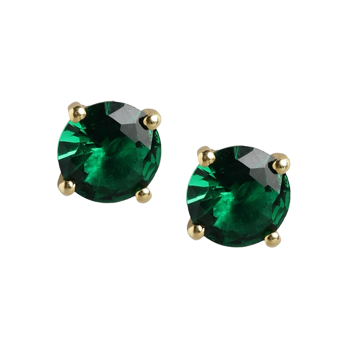 Garden of Glamour Gold-Plated 925 Sterling Silver Stud Earrings