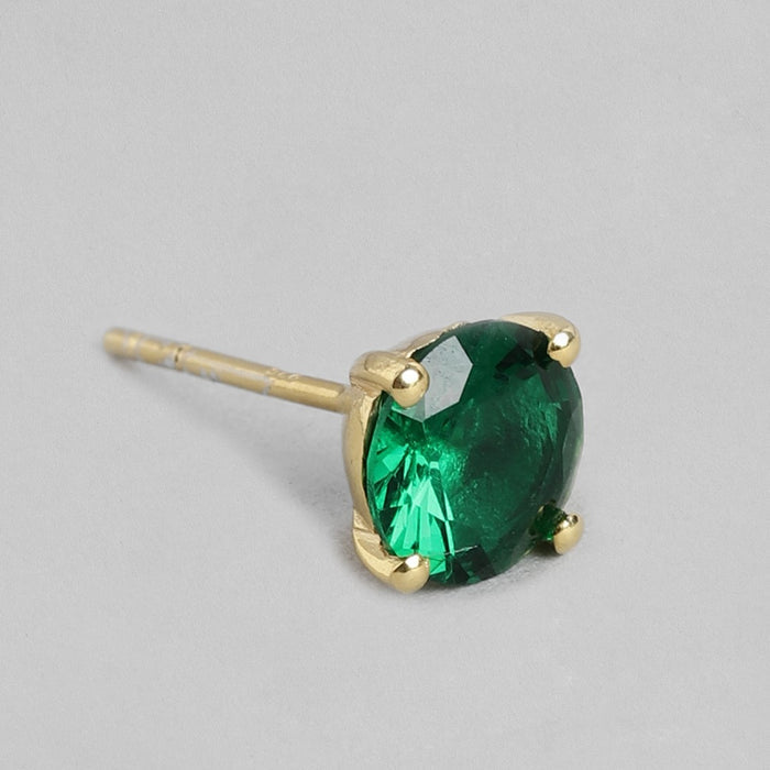 Garden of Glamour Gold-Plated 925 Sterling Silver Stud Earrings