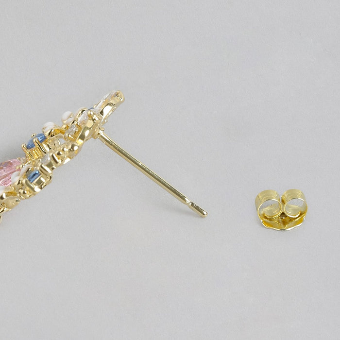 Garden of Love Gold Plated 925 Sterling Silver Drop earring