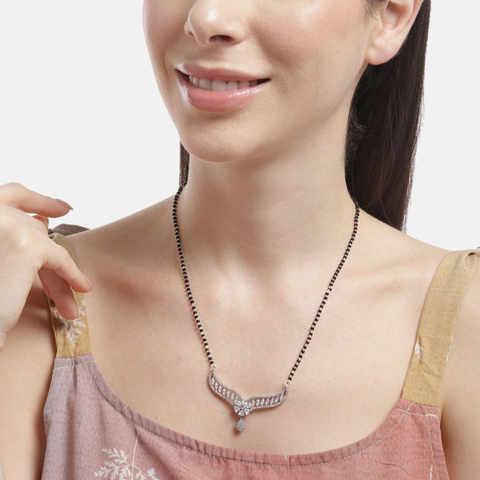 Garden Serenade Dual Tone CZ 925 Sterling Silver Mangalsutra