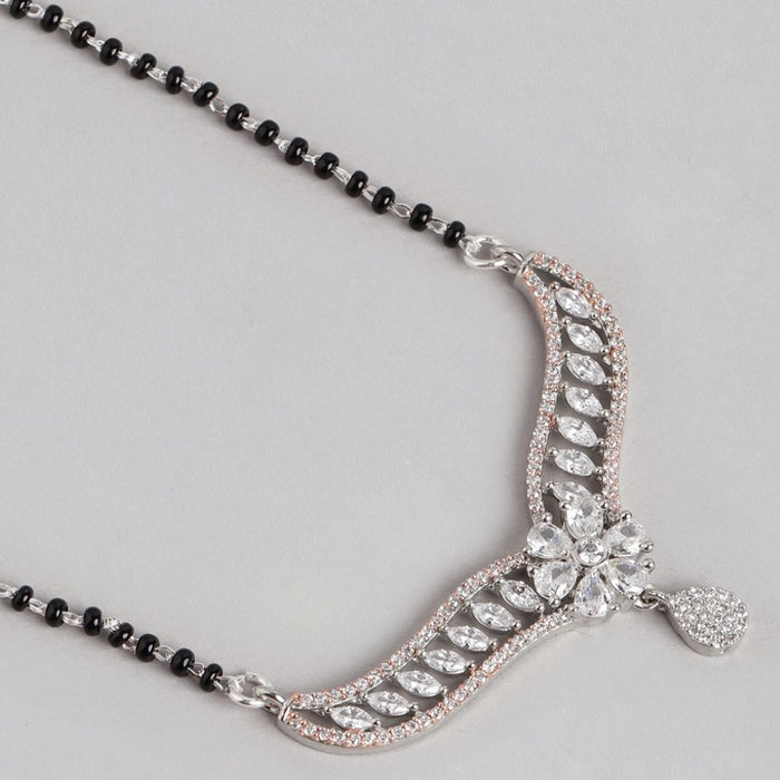 Garden Serenade Dual Tone CZ 925 Sterling Silver Mangalsutra
