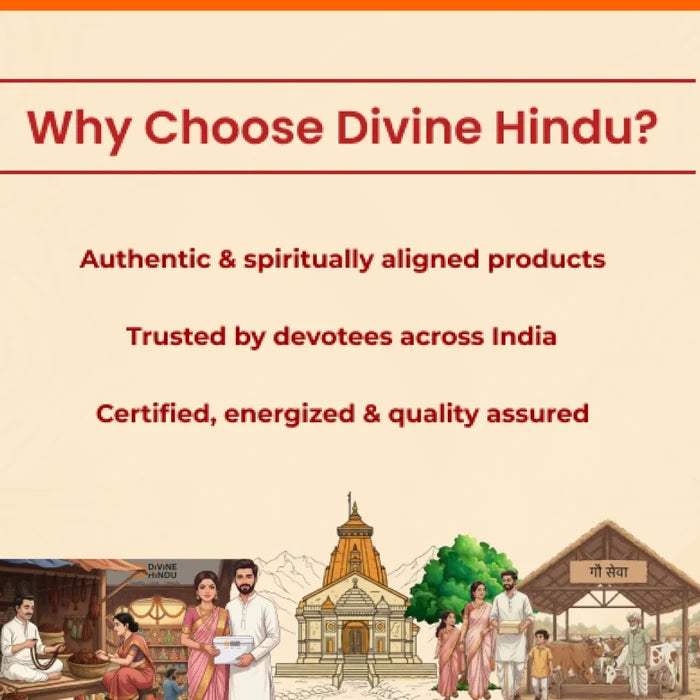 Divine Hindu Rudraksha genuineness and lab-test certificate graphic