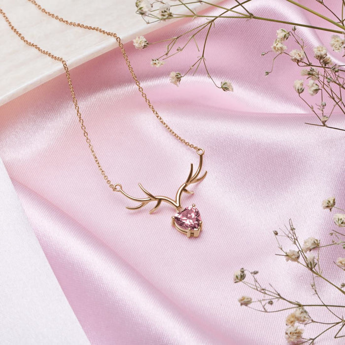 Gentle Grace Rose Gold Plated 925 Silver Necklace (Zavya Signature)