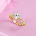 925 Sterling Silver Gilded Allure Adjustable Gold Plated 925 Sterling Silver Ring (Adjustable) for Women – Zavya