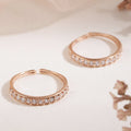 925 Sterling Silver Rose Gold Glam One-Line CZ 925 Sterling Silver CZ Stud Toe Ring for Women – Zavya