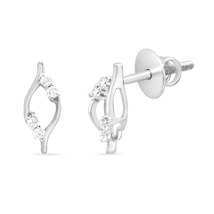Gleaming Gold Earrings with Lab-Grown Diamonds