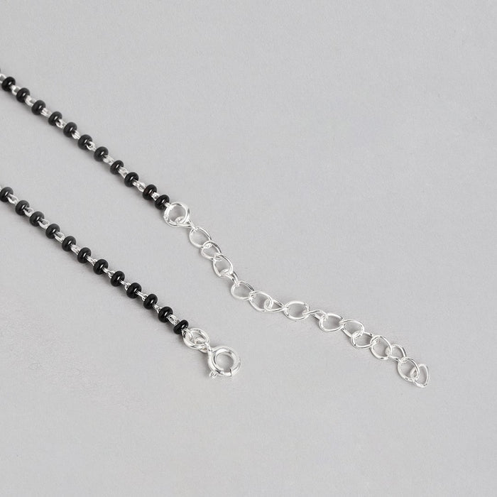 Gleaming Unity Rhodium-Plated 925 Sterling Silver Mangalsutra